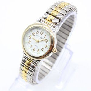 Bay Studio Watch Womens Multi Tone Watch Round White Quartz Dial USA MOVT